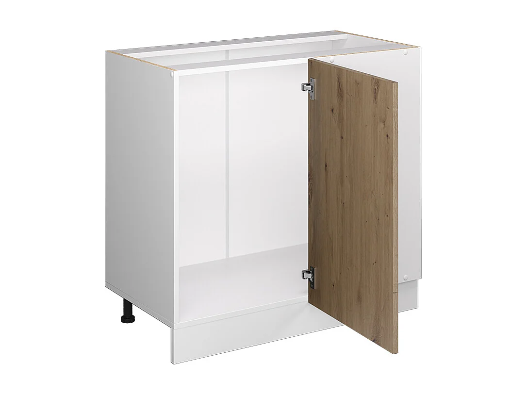 Armario de esquina roble artesanal 86x46x81.6 r-line