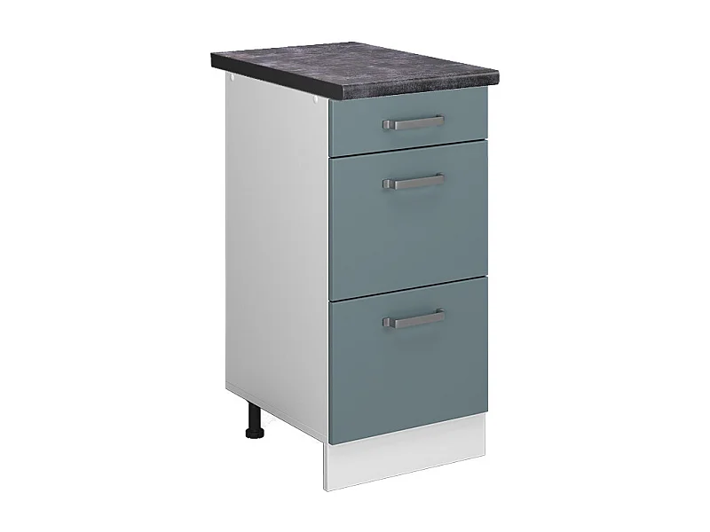 Meuble cuisine bleu-gris 40x60x81.6 r-line