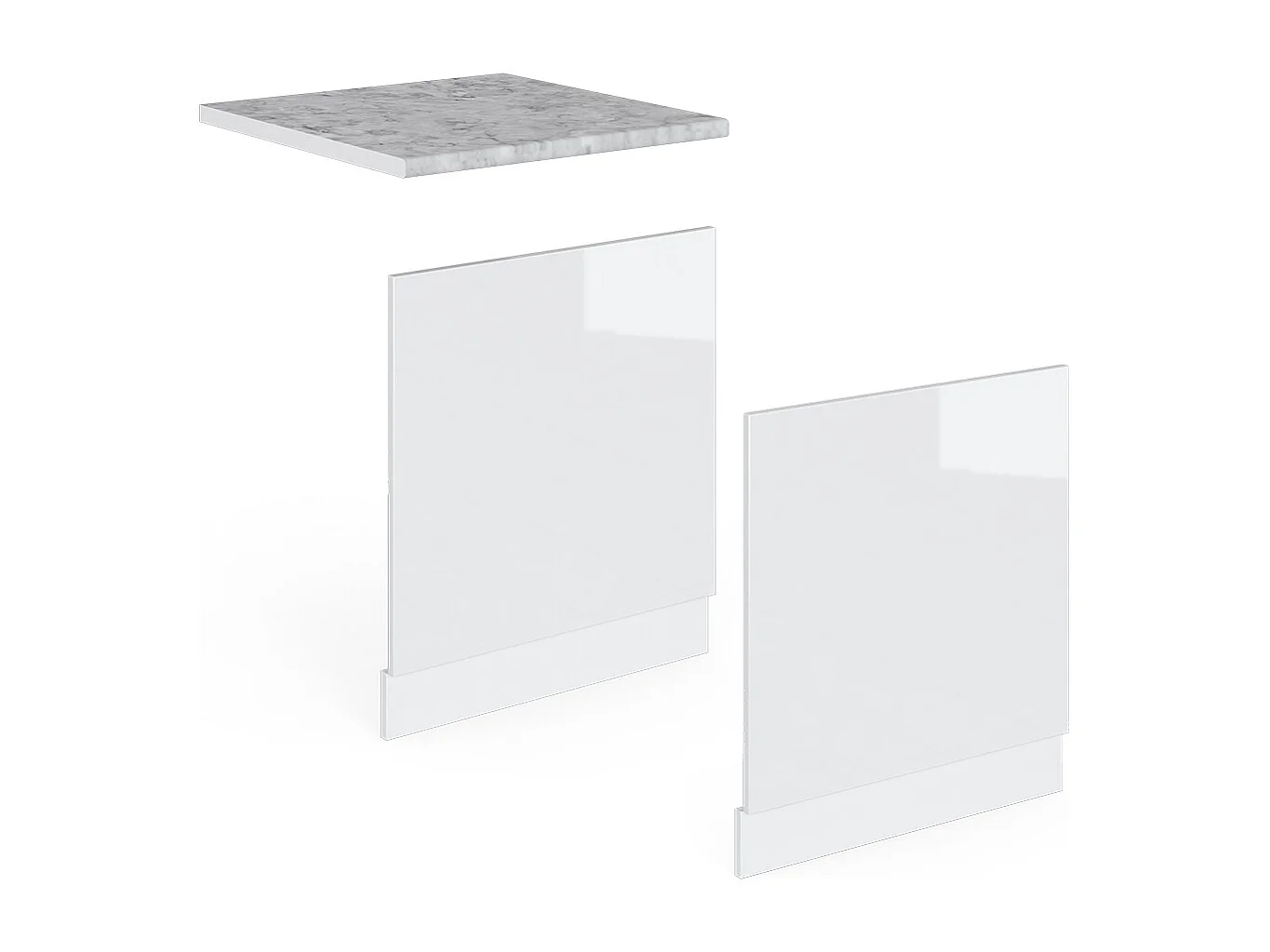 Pannello frontale bianco lucido 60x1.6x57.2 r-line