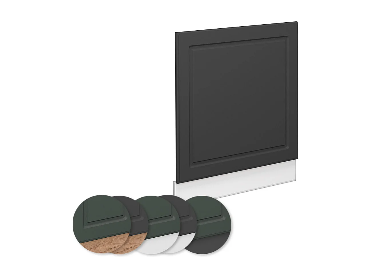 Panel frontal antracita-oro 60x1.6x67.4 fame-line