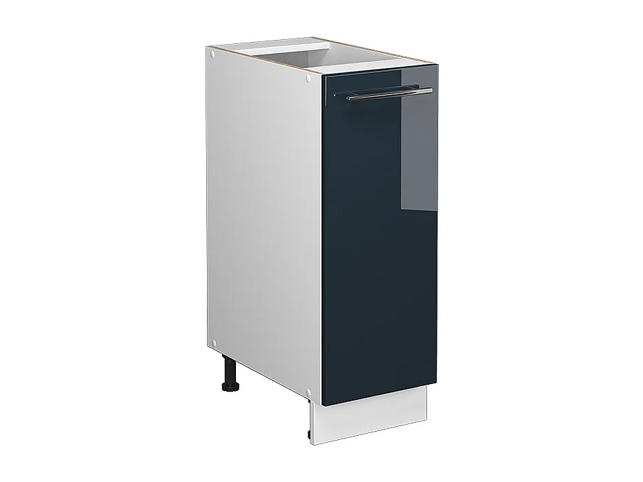 Meuble de cuisine bleu foncé brillant 30x51.6x82 fame-line
