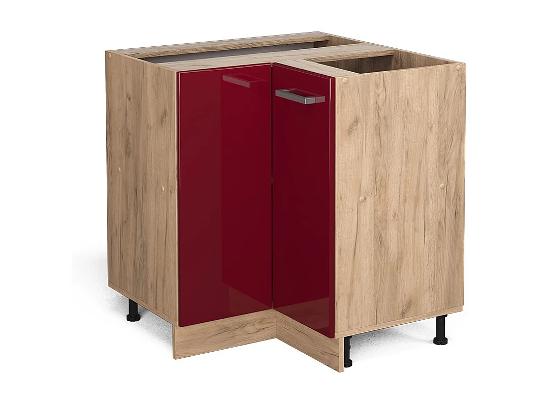 Meuble dangle rouge brillant 75.6x46x81.6 r-line