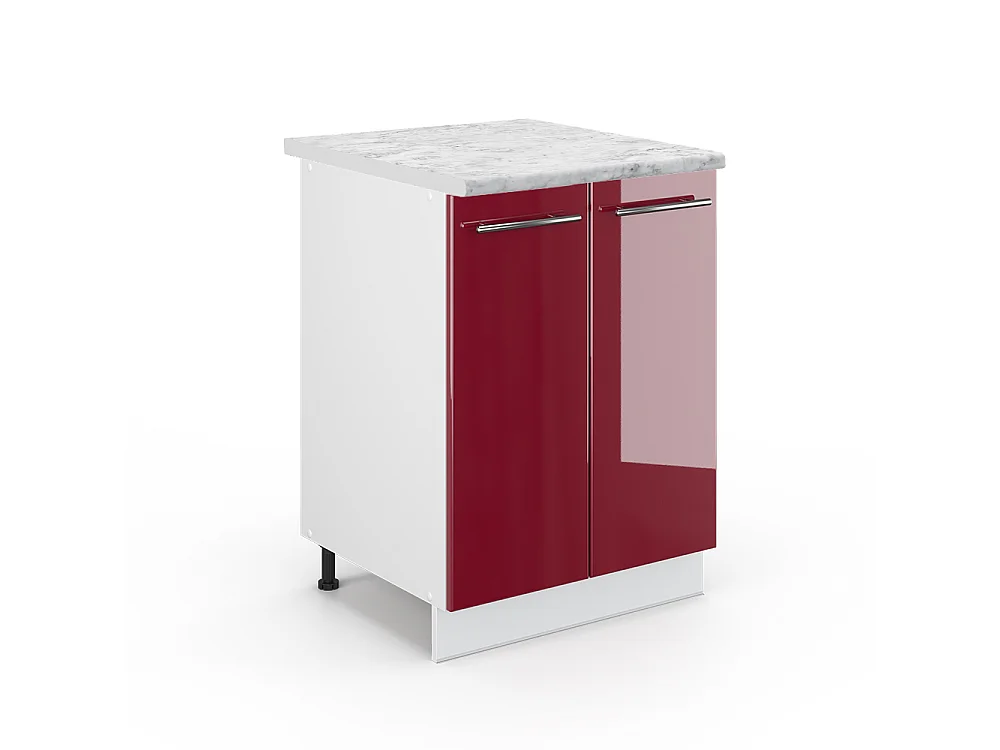 Mobiletto base cucina Bordeaux lucido 60x60x82 fame-line