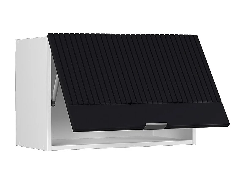 Elément haut de cuisine noir rayé 60x34.1x40 fame-line