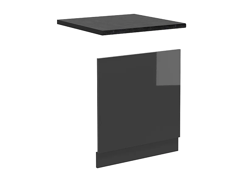 Frontpaneel antraciet hoogglans 60x1.6x57.2 r-line