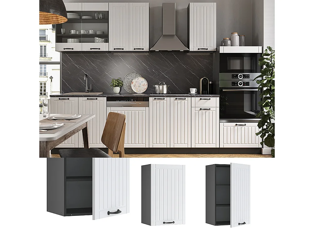 Wall cabinet white country house 45x34.1x72 fame-line