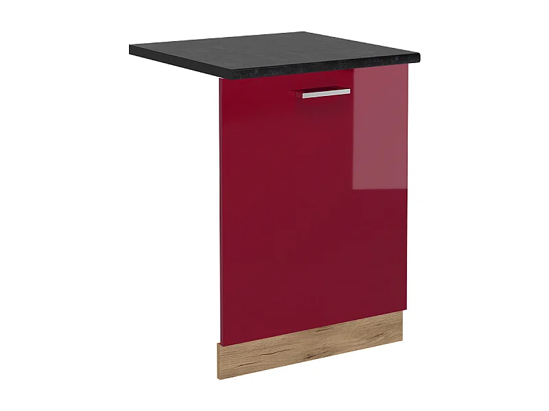 Façade de lave-vaisselle rouge brillant 60x1.6x81.8 r-line