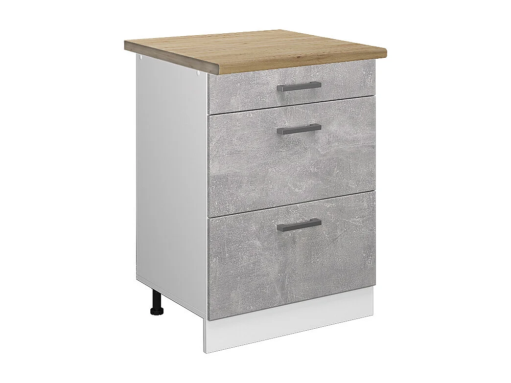 Keukenonderkast beton 60x60x81.6 r-line