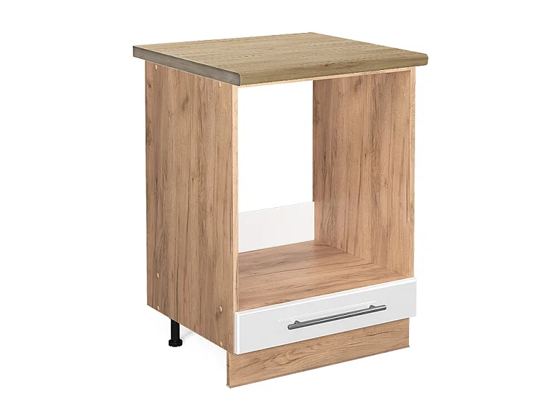 Armario para horno empotrado blanco alto brillo 60x60x82 fame-line