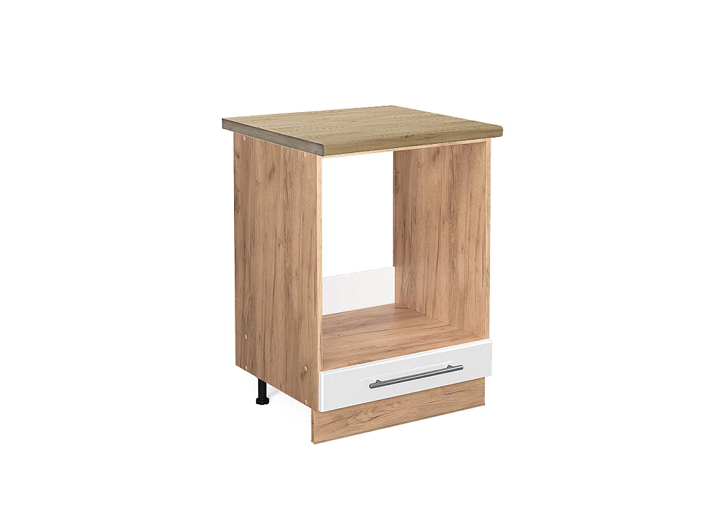 Meuble pour four blanc haute brillance 60x60x82 fame-line