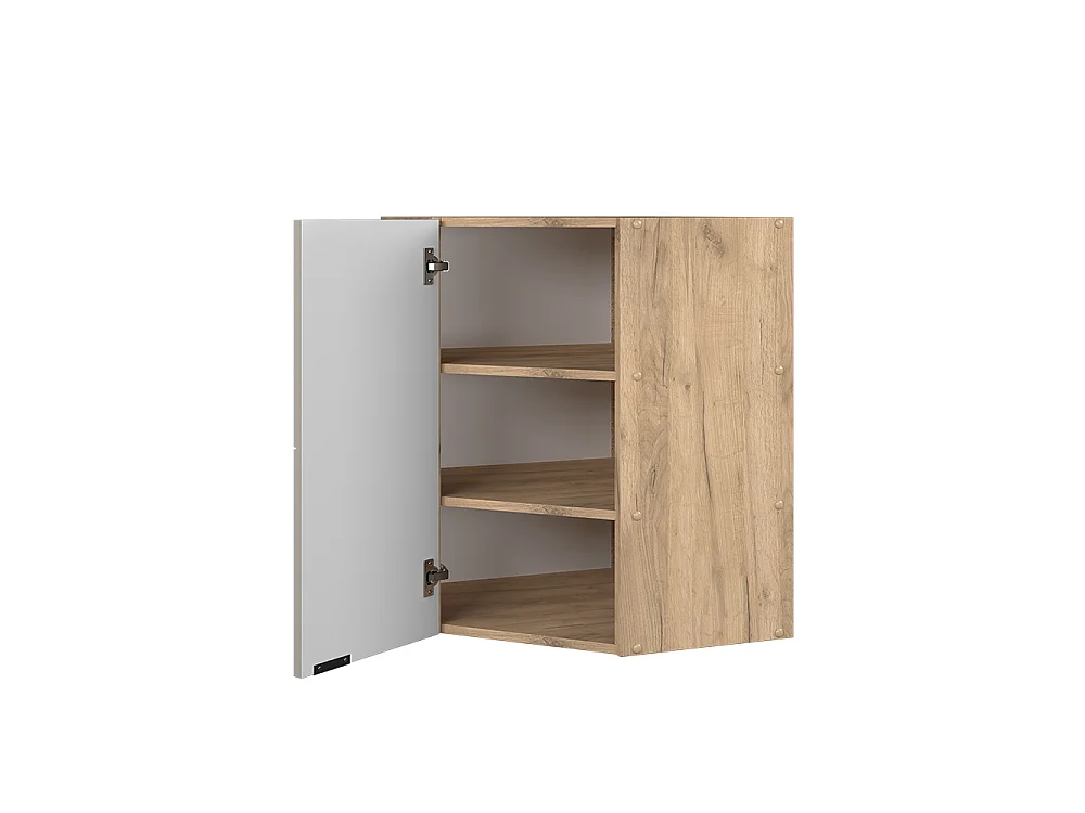Hoek hangkast grijsbeige 57x34.1x72 fame-line