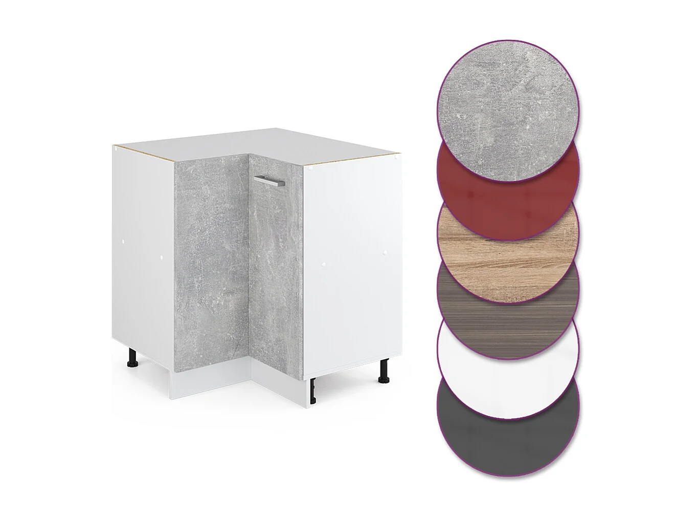 Meuble dangle béton 75.6x46x81.6 r-line