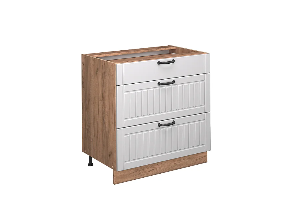 Meuble cuisine blanc campagne 80x60x82 fame-line