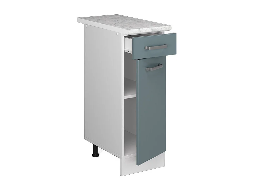 Mueble bajo de cocina gris azulado 30x60x81.6 r-line