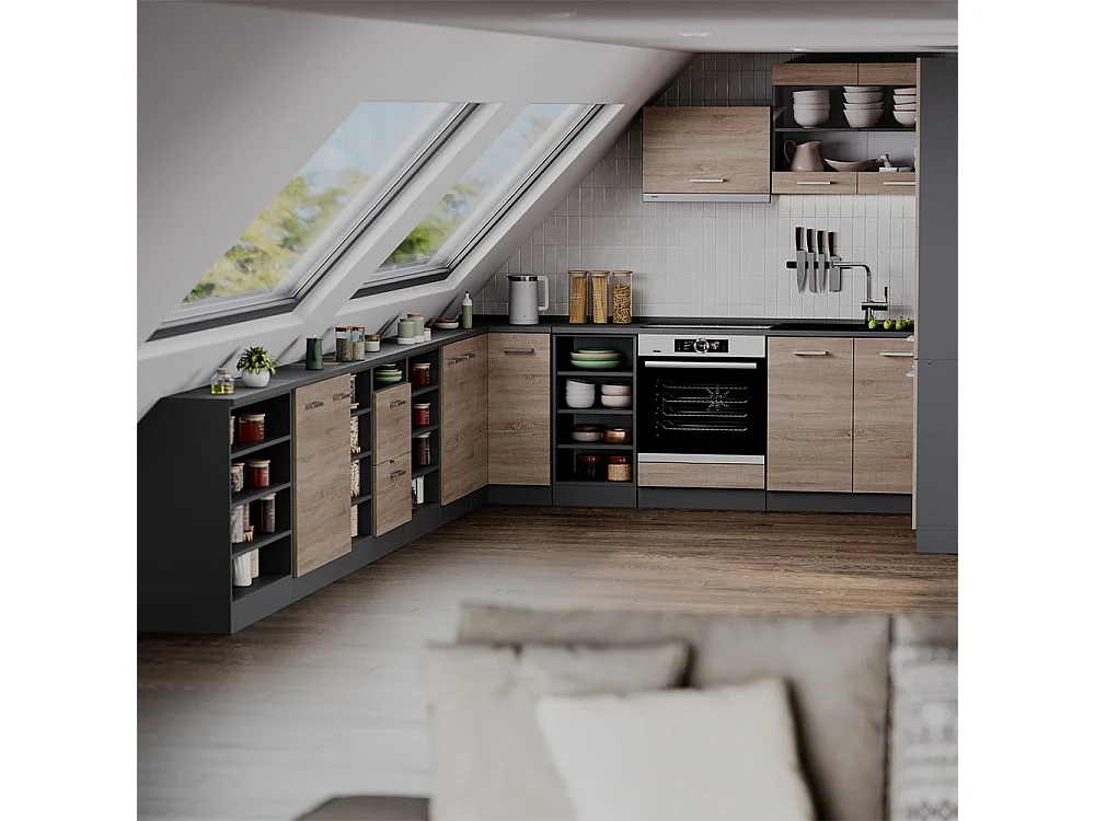 Meuble sous pente sonoma 140x46x81.6 r-line