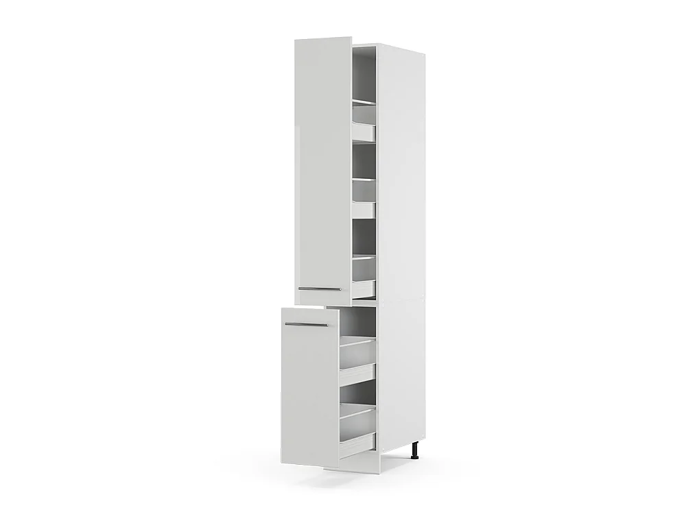 Meuble haute de cuisine blanc haute brillance 30x58x206.8 fame-line