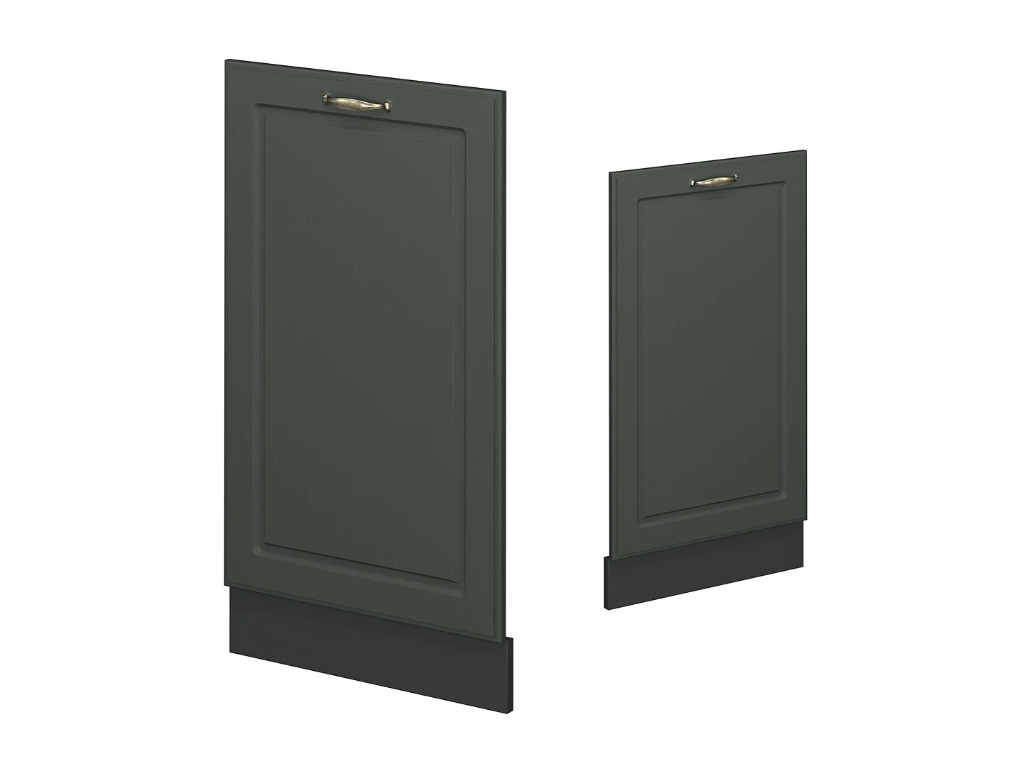 Panel frontal del lavavajillas verde dorado casa de campo 45x1.6x81.8 fame-line