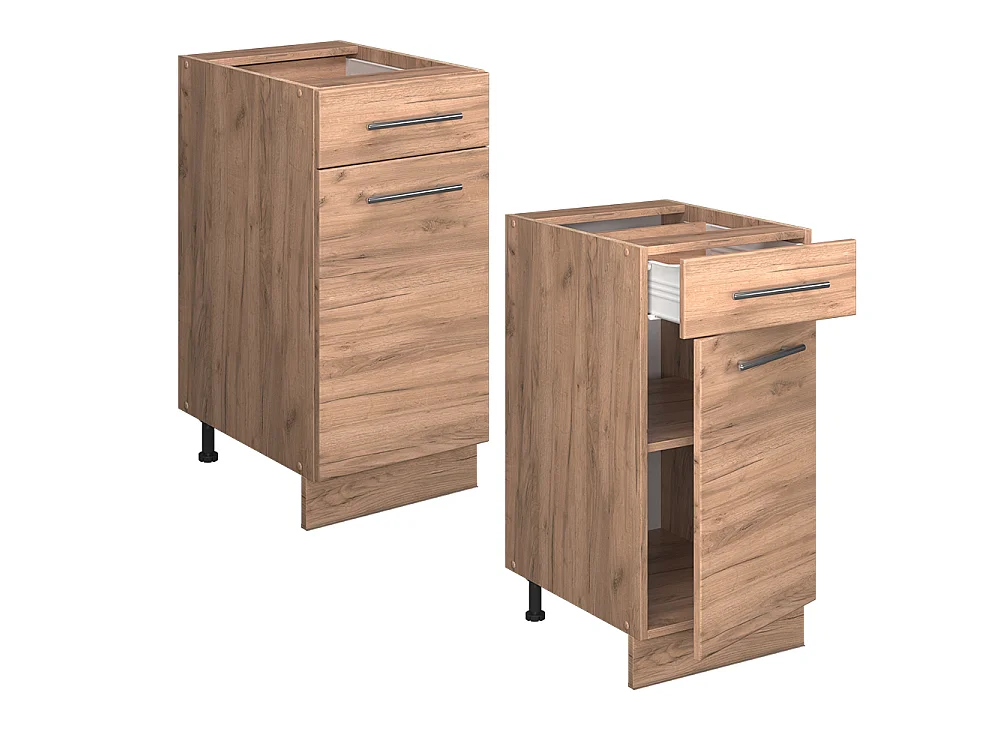 Mobiletto base per cucina Rovere dorato 40x60x82 fame-line
