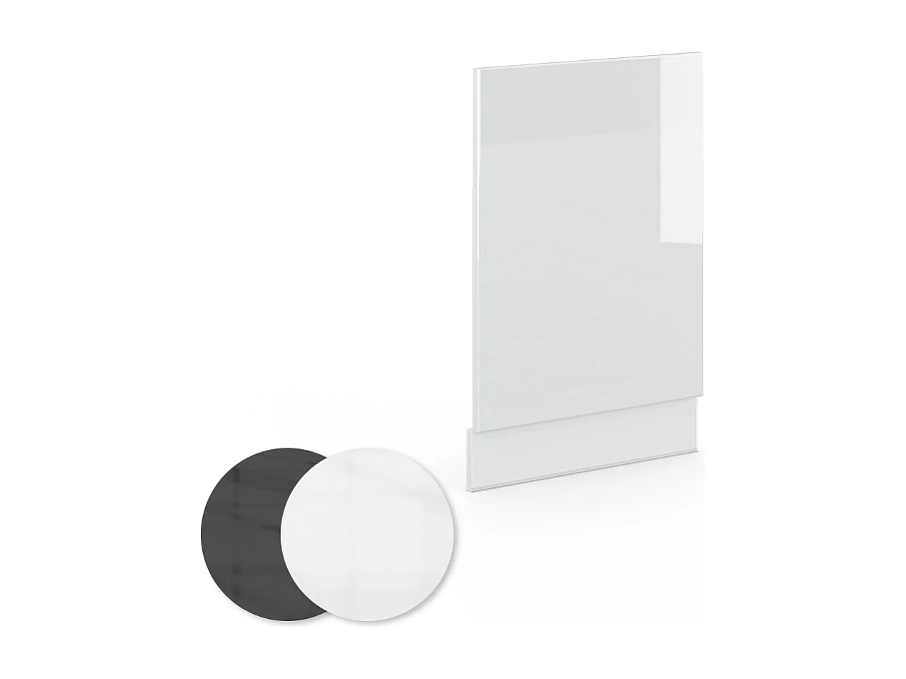 Panel frontal blanco alto brillo 45x1.6x67.4 fame-line