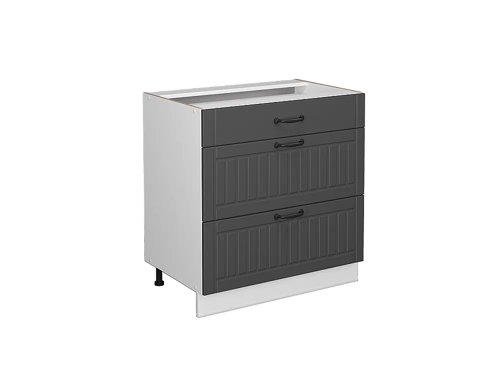 Kitchen base cabinet anthracite country house 80x51.6x82 fame-line