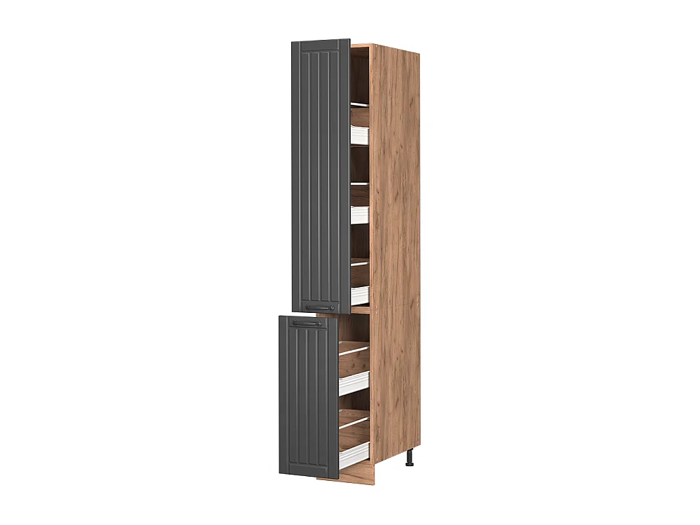 Meuble haute de cuisine gris foncé 30x58x206.8 fame-line