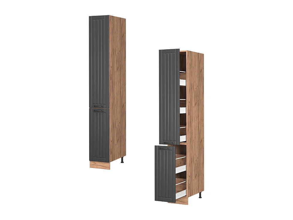 Meuble haute de cuisine gris foncé 30x58x206.8 fame-line