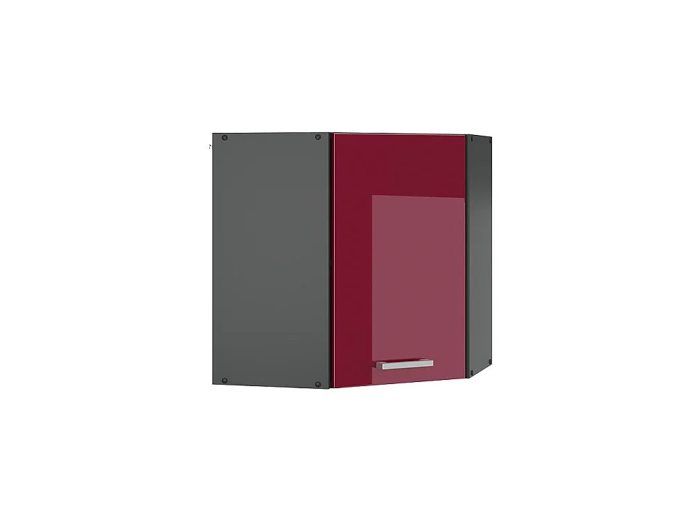 Elément haut de cuisine rouge brillant 57x34.1x60 r-line