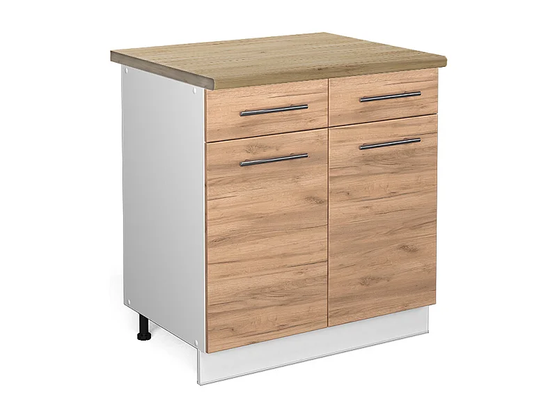 Küchenunterschrank goldkraft eiche 80x60x82 fame-line