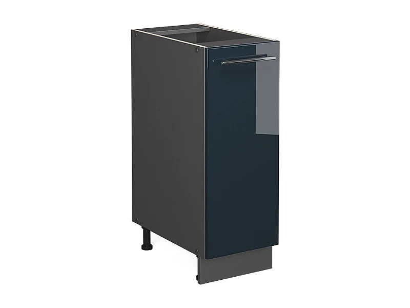 Meuble de cuisine bleu foncé brillant 30x51.6x82 fame-line