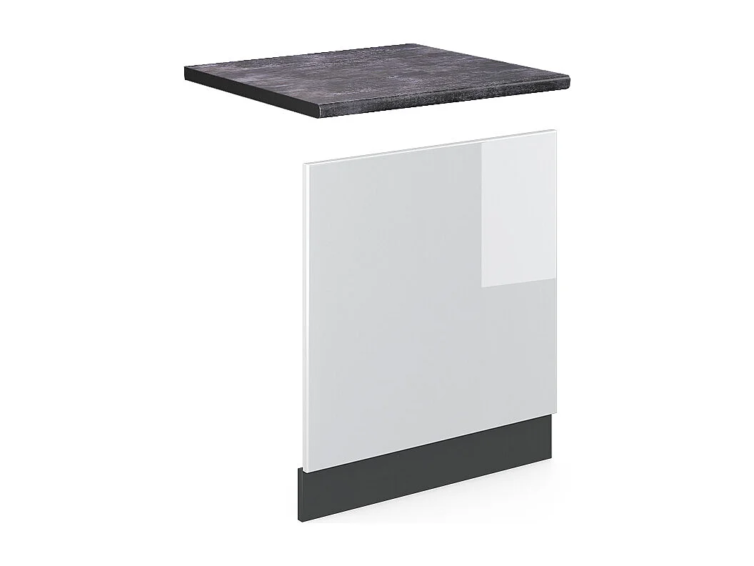 Panel frontal blanco alto brillo 60x1.6x57.2 r-line