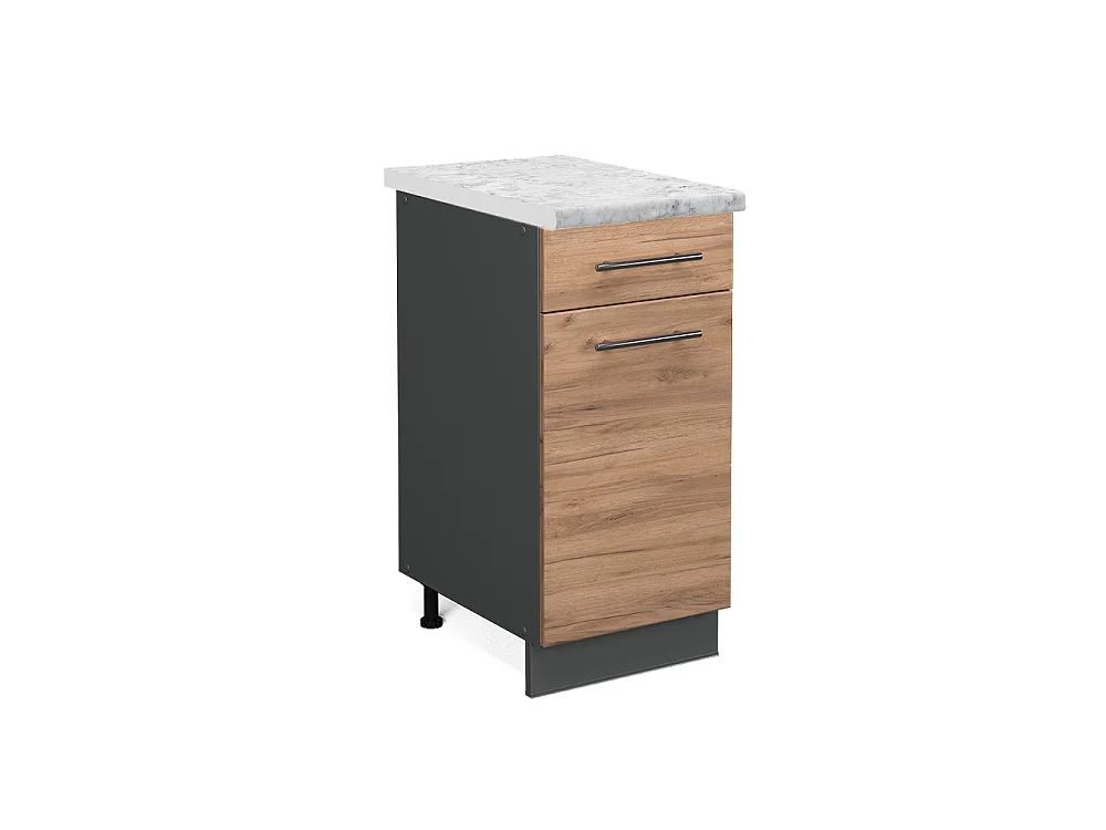 Meuble cuisine chêne de force doré 40x60x82 fame-line