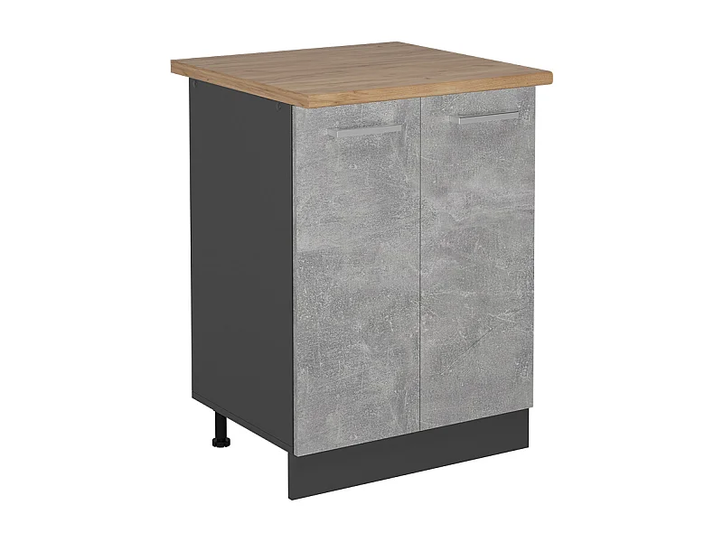 Küchenunterschrank beton 60x60x81.6 r-line
