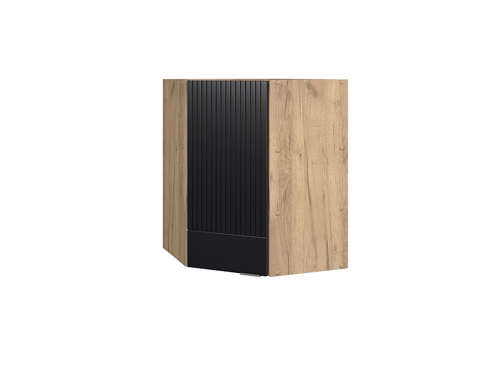 Elément haut de cuisine noir rayé 57x34.1x72 fame-line