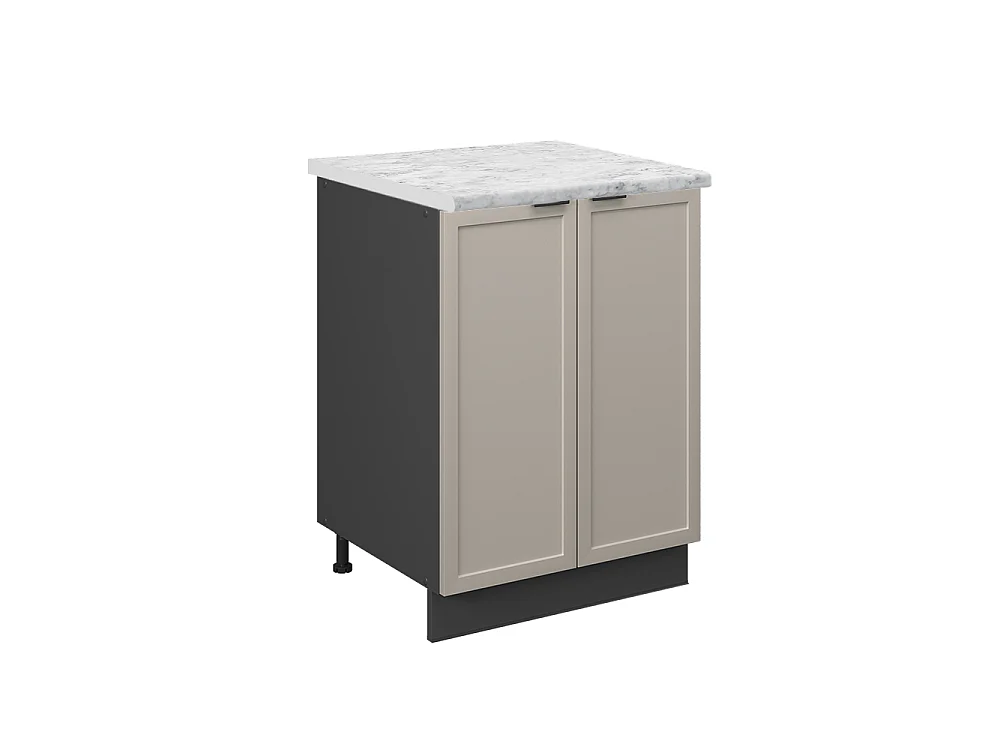 Meuble bas de cuisine grisbeige 60x60x82 fame-line