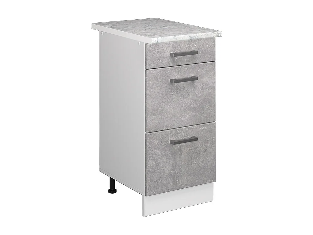 Mueble bajo de cocina hormigón 40x60x81.6 r-line