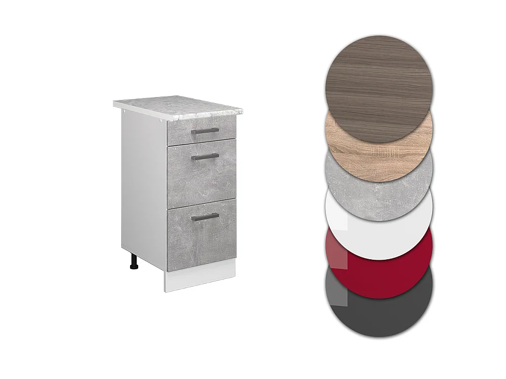 Meuble cuisine béton 40x60x81.6 r-line
