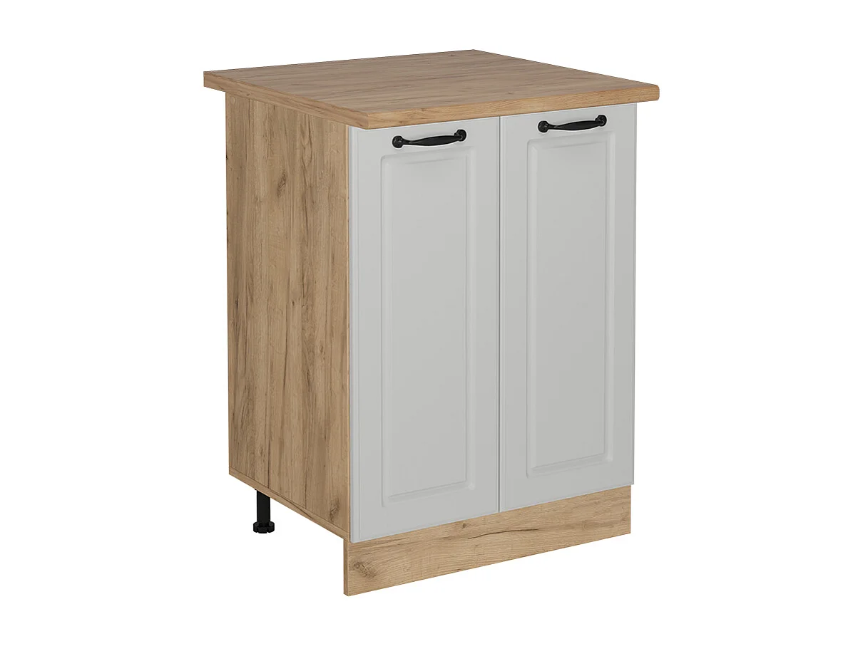 Mueble bajo de cocina blanco casa de campo 60x60x81.6 r-line