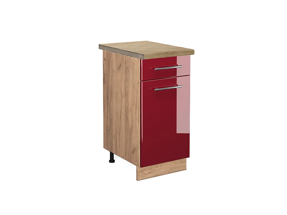 Keukenonderkast bordeauxrode hoogglans 40x60x82 fame-line