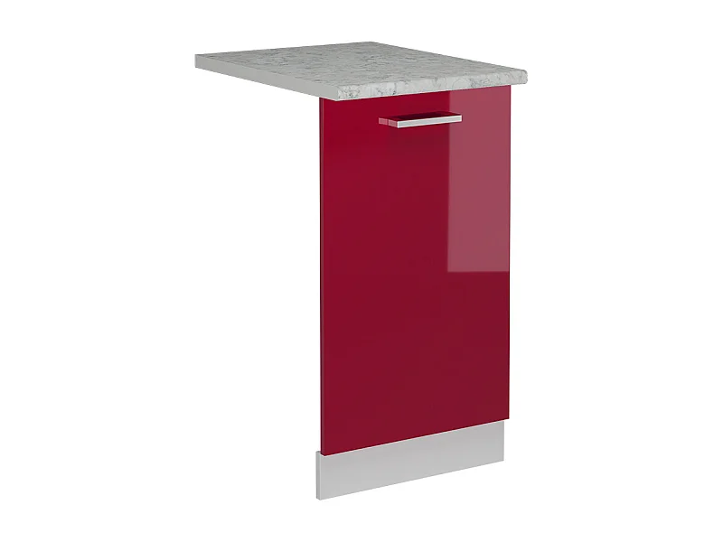 Geschirrspülblende rot hochglanz 45x1.6x81.8 r-line