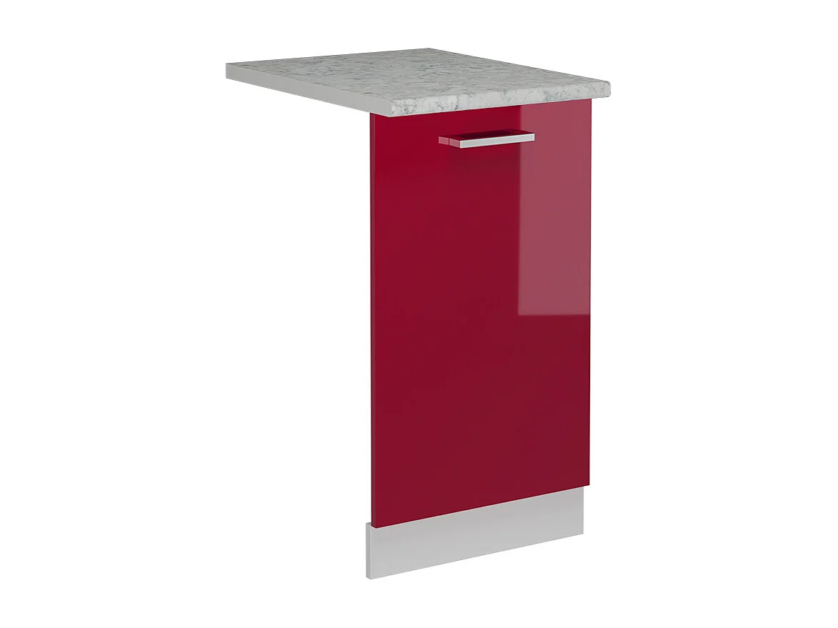 Façade de lave-vaisselle rouge brillant 45x1.6x81.8 r-line