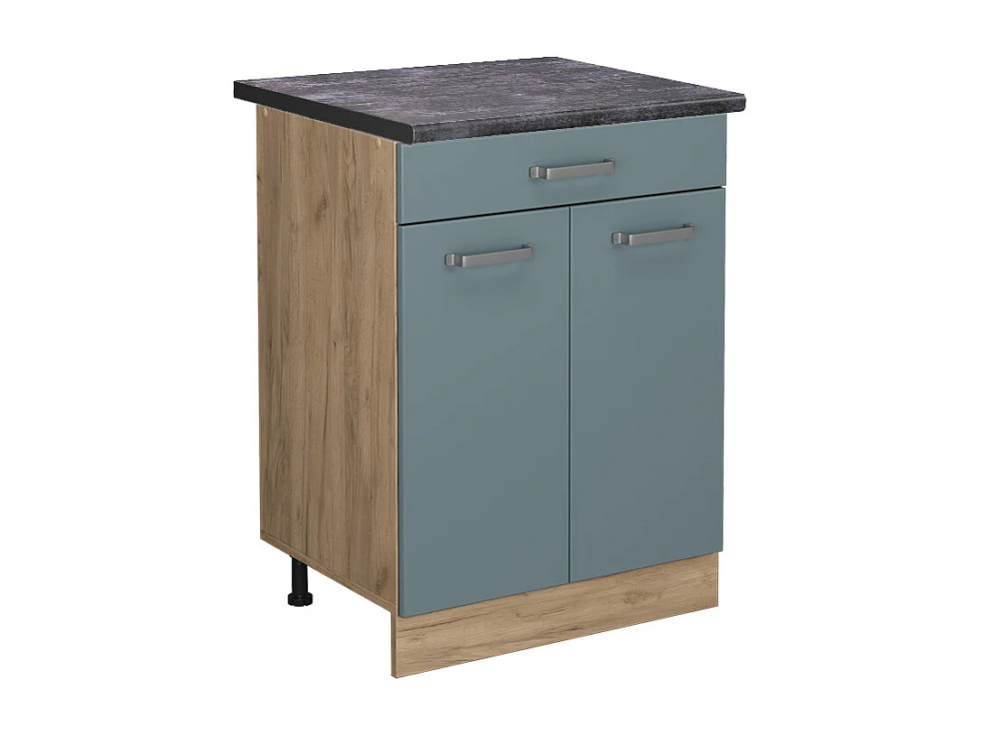 Meuble cuisine bleu-gris 60x60x81.6 r-line