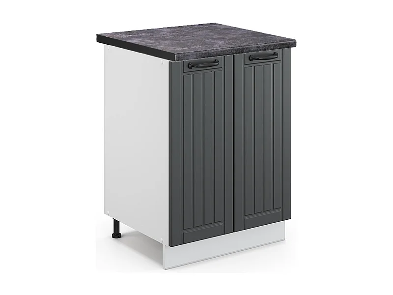 Keukenonderkast antraciet landhuis 60x60x82 fame-line