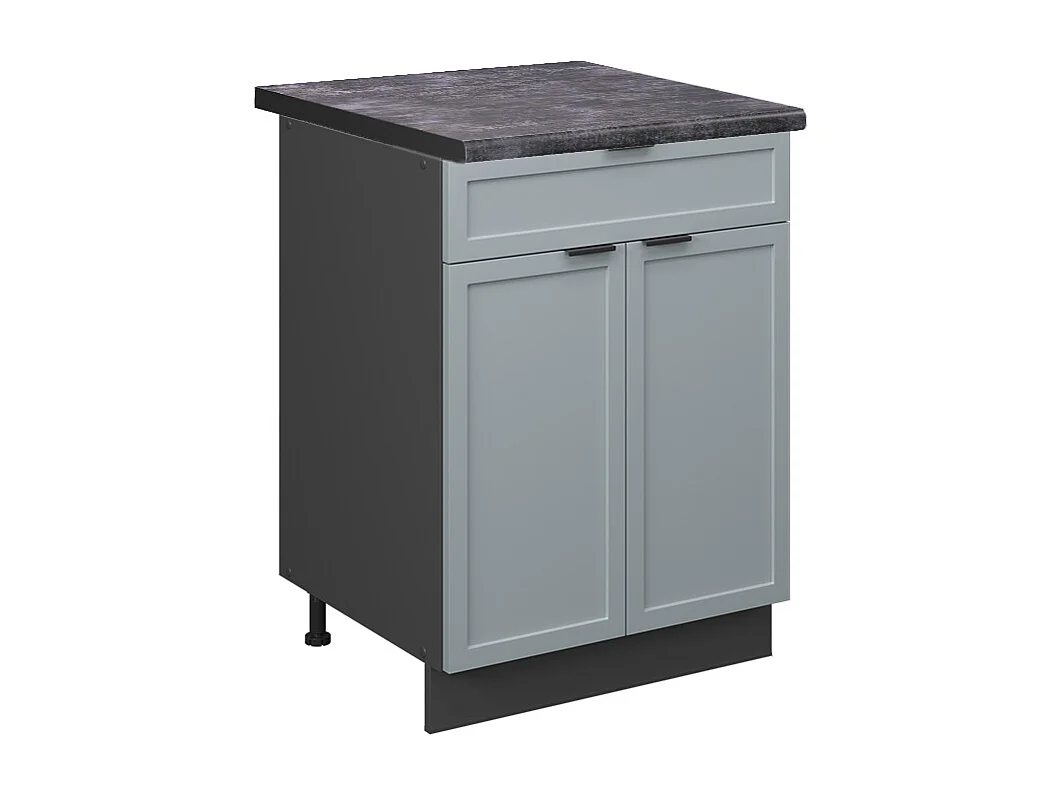 Meuble cuisine bleu clair-gris 60x60x82 fame-line