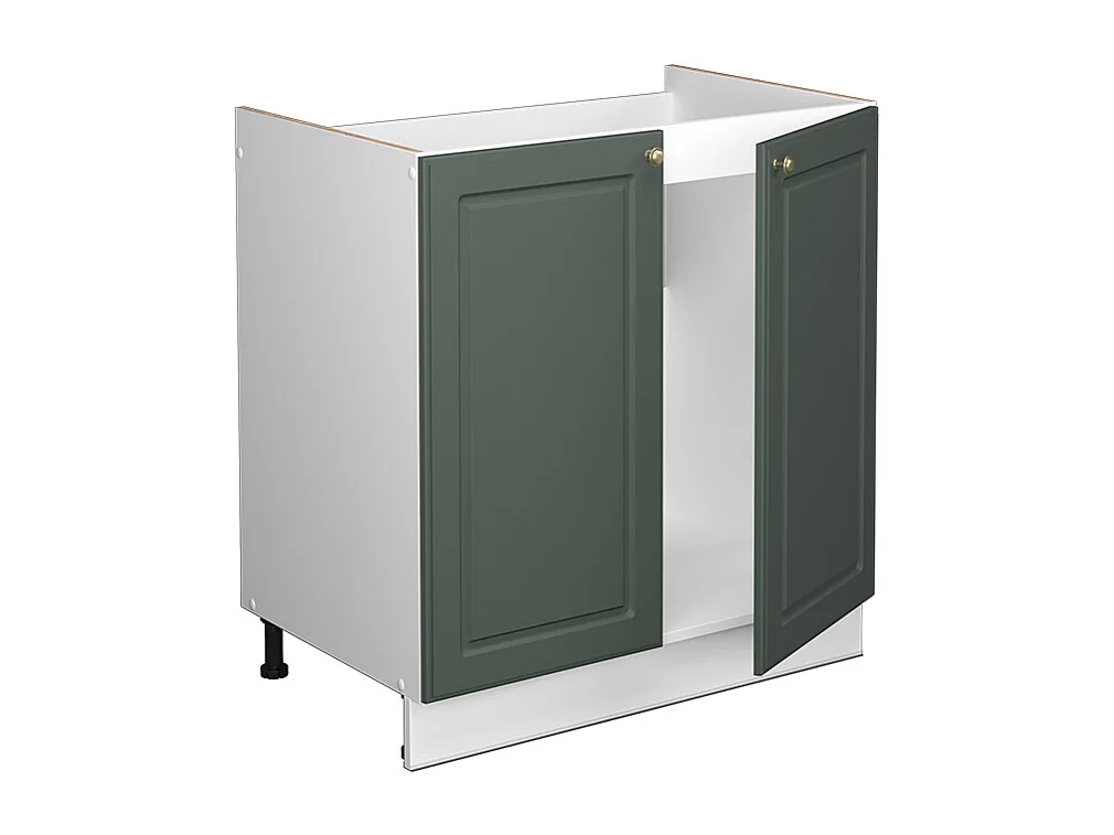 Mobile lavello cucina verde-oro country house 80x60x82 fame-line