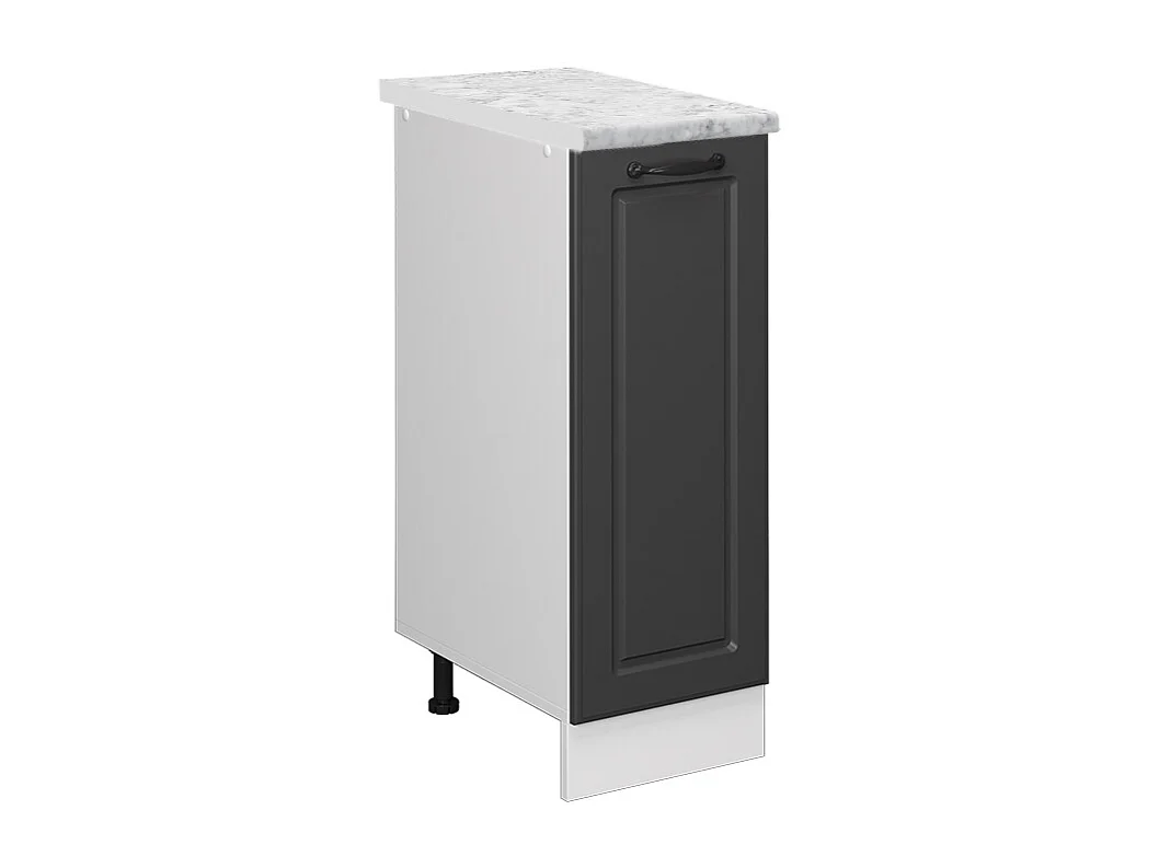 Meuble de cuisine anthracite campagne 30x60x81.6 r-line