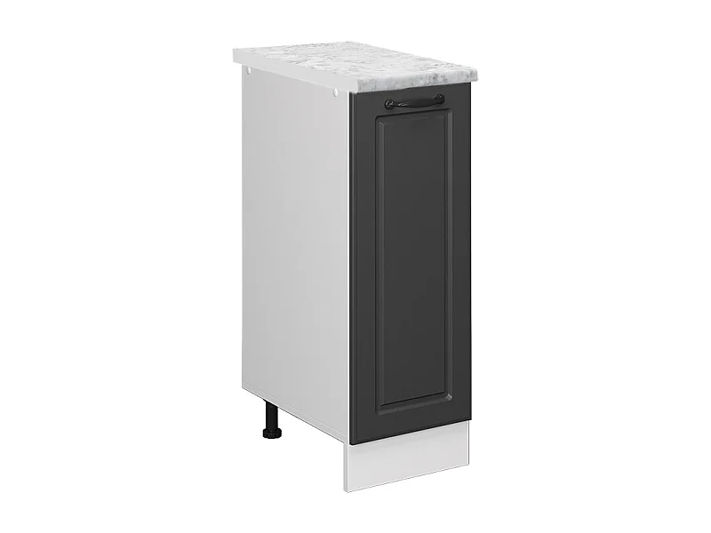 Meuble de cuisine anthracite campagne 30x60x81.6 r-line