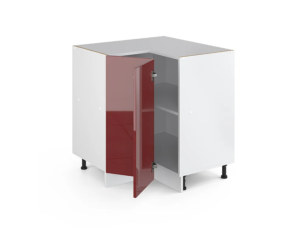 Meuble dangle rouge brillant 75.6x60x81.6 r-line