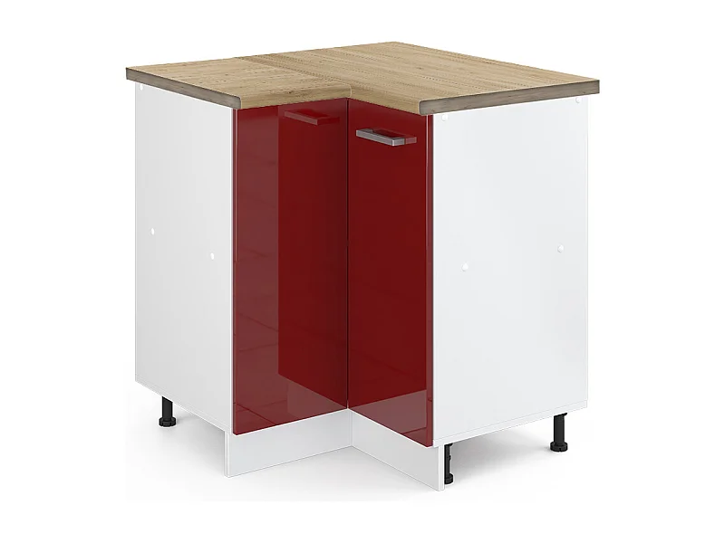 Meuble dangle rouge brillant 75.6x60x81.6 r-line