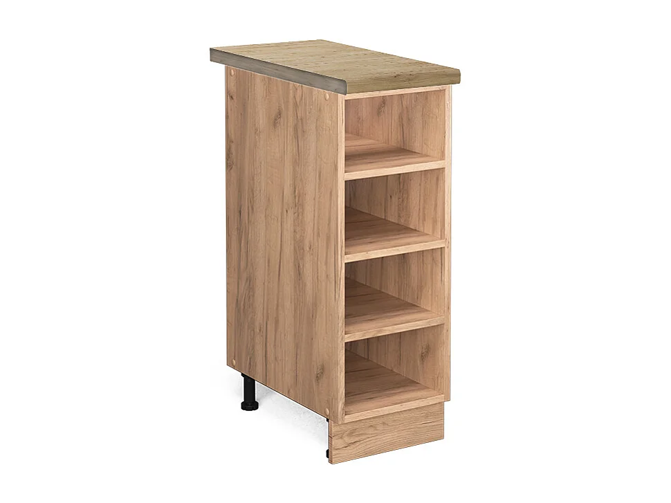 Scaffale da cucina quercia dorata 30x60x82 fame-line