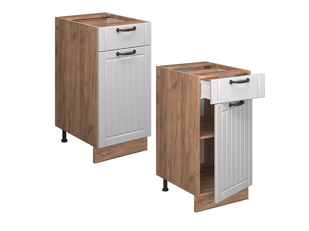 Meuble cuisine blanc campagne 40x51.6x82 fame-line